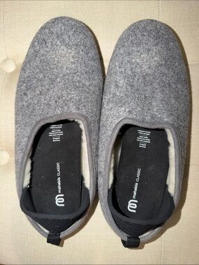 mahabis Classic Men’s Grey Felt Slip-On Slippers